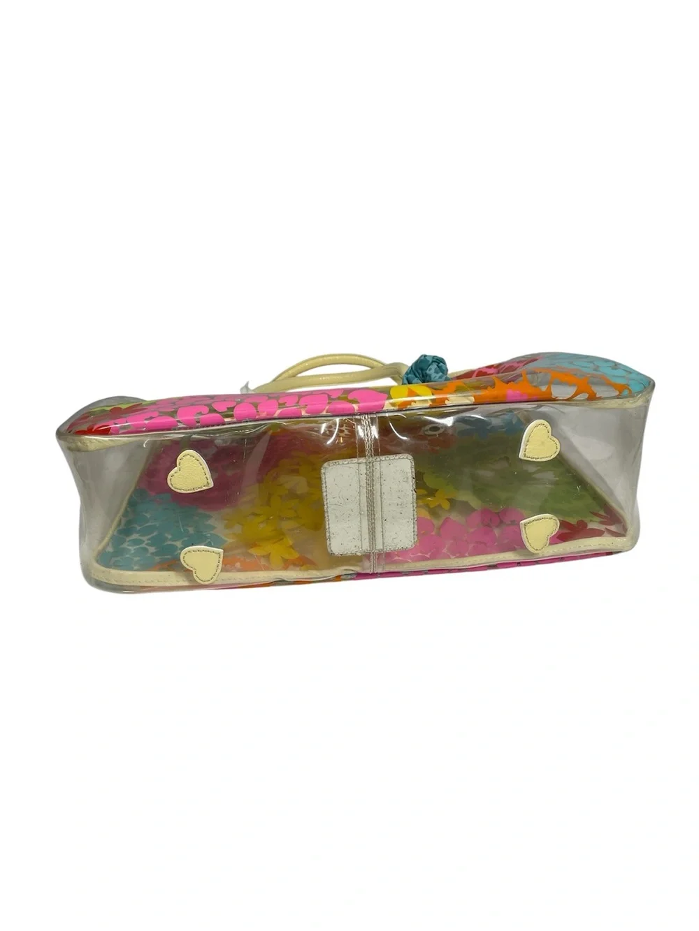 Brighton Petal Play Clear Tote Bag PVC Wipeable Vinyl Beach Floral w/accessories